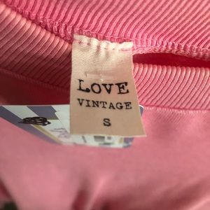 Pink Terry pullover shirt size small